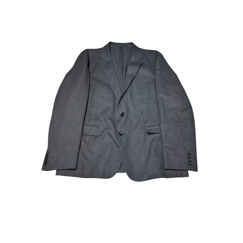 J.Crew Ludlow Slim Suit Mens 46R W38 L30 Moon British Cloth Charcoal Grey Wool